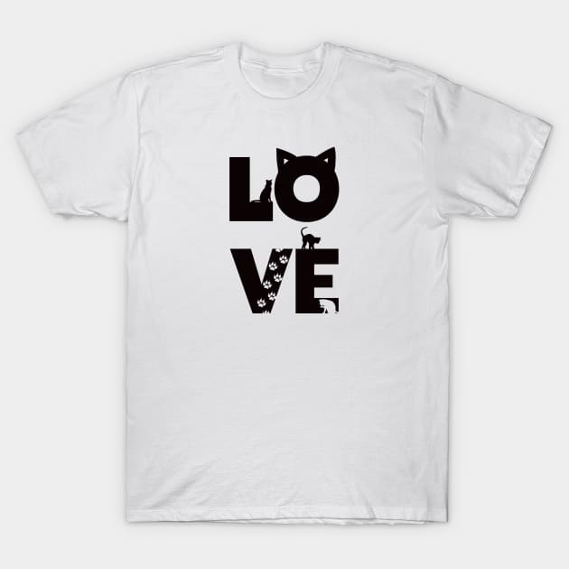 Love Cats T-Shirt by ElenaDanilo